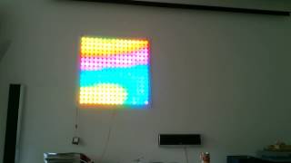 16x16 LED-Panel Plasma demo