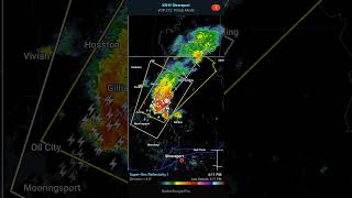 ⚠️  Weather ALERT: Tracking the Severe Thunderstorm in Bossier LA Until 5PM