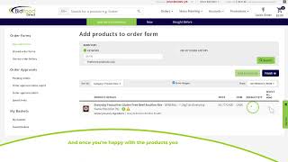 How to use My Order Forms in Bidfood Direct