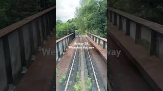 Crossing Bridge 28 on the Weardale Railway.