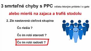 3 smrteľné chyby pri platenej PPC reklame