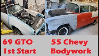 1955 Chevrolet Gets Complete Teardown  1969 GTO Goes into the Paintbooth