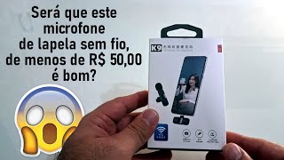 Adquiri meu PRIMEIRO microfone de lapela SEM FIO por MENOS de R$ 50,00 - VEJA antes de comprar o seu