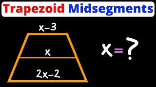 Find Lengths Using the Trapezoid Midsegment Formula | Geometry | Eat Pi