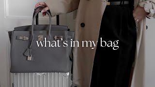 What’s in my bag | Hermès Birkin 35 & how I travel with my luxury bags