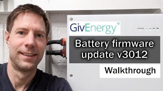 GivEnergy battery firmware update v3012 - walkthrough