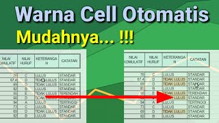 Cara Membuat Warna Cell Otomatis di excel Bag. 1