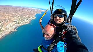 Francisco First Skydive! Tandem Jump from 10000 feet at iJump Gran Canaria