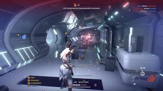 Rey "Skywalker" 's Insight  + Mind Trick combo to counter Droideka's in galactic assault demo