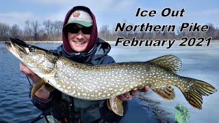 Indiana Kayak Fishing: Ice Out Northern Pike 2/27/21