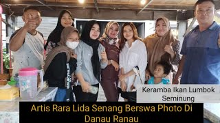 Rara Lida Sangat Senang Photo Di Danau Ranau,Inilah Momen Di Danau Dan Wisata Keramba