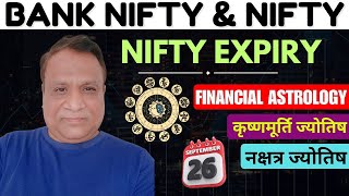 Nifty, Bank Nifty  Prediction by Financial Astrology, technical/data, news for date- 26- Sept- 2024