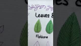 Fly Stitch Leaf Embroidery Tutorial for Beginners 🍃 Full video on my channel @EmbroideryArtbyNat