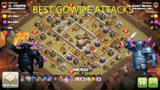 TOP GOWIPE TH11 Attacks - TH11 war attack strategy - COC - Bowler witch Pekka