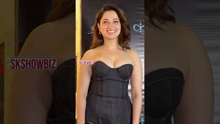 Tamannaah Bhatia Clicked in Black Outfit at Do Patti Movie Success Party 🔥 #tamannaahbhatia #shorts