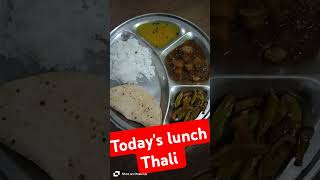 Simple Veg Thali for Lunch | Ghar ka Khana #shorts #youtubeshorts