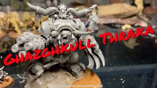 Putting together￼ Ghazghkull Thraka !! #modelkit #warhammer #warhammer40k #building #Oark￼