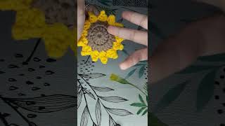 girasol a crochet