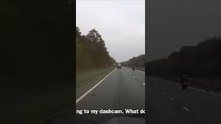 Motorcycle doing 100mph past me #motorcycle #motorbike #100mph #dashcam