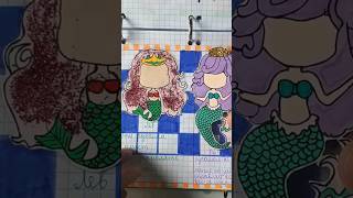 Русалка #asmr #sticker #aesthetic #diy #бумажныесюрпризы #art #papersurprise #disney #творчество