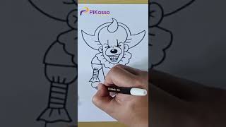 How to Draw Pennywise Easy in Less Than One Minutes