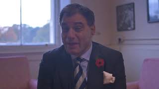 Lord Bilimoria talking about the Army Leadership conference