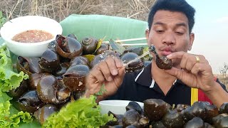 CHEIVET Sroksre Eating Snail asmr mukbang recipe | asmr food eating