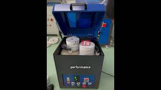 Let's test how powerful is our 2 slot mini polishing machine model motor