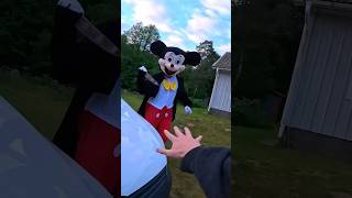 Intense POV escape from killer Mickey Mouse…🐭🔪 #shorts #run #intense #scary