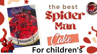 స్పైడర్ మాన్ theme cake/ Spiderman cake decoration kid's /spiderman cake design's for kid's