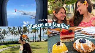 Primeira viagem de avião, resort all inclusive na Bahia