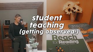 student teaching week in my life: getting observed!