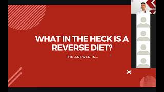 How to Reverse Diet & Why Everyone Needs To Do It (NO MORE CALORIE DEFICIT)