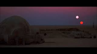 Binary sunset but Luke is entering his villain ark