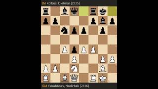 Nodirbek Yakubboev vs Dietmar Kolbus- Grand Swiss 2023, Round 2