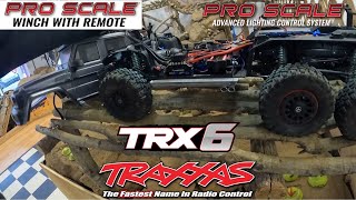 Traxxas TRX6 gets some winch help@unrealrc_ crawler course