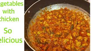 Mix vegetables with boneless chicken | by Ashazaanali