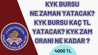 KYK BURSLARI NE ZAMAN YATACAK ? KYK ZAM ORANI NE KADAR ? #EĞİTİM #BİLGİ #kyk