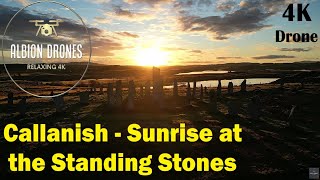 Sunrise - Callanish Standing Stones, Isle of Lewis - DJI MINI3 Pro 4K 30fps - ITV Broadcast edit