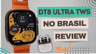 DT8 ULTRA TWS Smartwatch Que Conecta a FONES BLUETOOTH e MEMÓRIA INTERNA P/ Musicas - Estoque Brasil