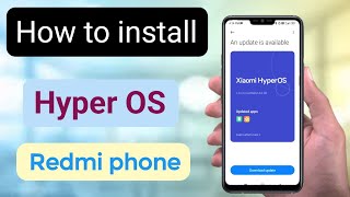 how to install hyperos on redmi