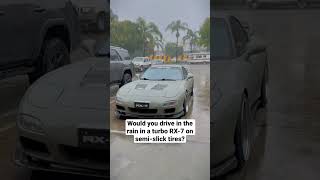 Would you drive this in the rain? #rx7 #rotary #cars #rain #art #racing #fast #turbo #jdm #shorts