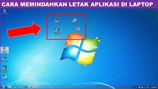 cara memindahkan letak aplikasi di laptop | mengatur susunan aplikasi di desktop