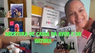 Abertura de caixa da Avon e Natura Ciclo 11