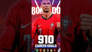 Ronaldo Hits 910 Career Goals, A Historic Milestone in Football! #ronaldo #910Goals #FootballLegend