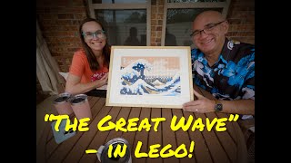 Time Lapse of the making of "The Great Wave" in Lego! February 2023