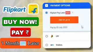 How to ORDER Products Using Flipkart Pay Later ⚡ Buy Now & Pay Later (Hindi)