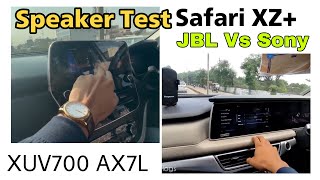 Which One Will You Choose ? Tata Safari Vs Mahindra XUV700 Music System Test | Must Watch