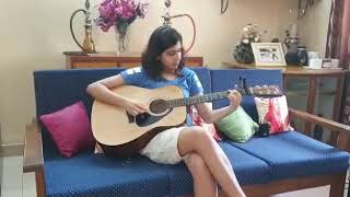 Play that song, train acoustic version by Saanvi #Playthatsong #train #guitar #guitarsolo @train