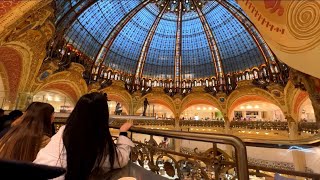 4K The Most Beautiful Shopping Mall in the World ✈️ 📍 Galeries Lafayette 😍